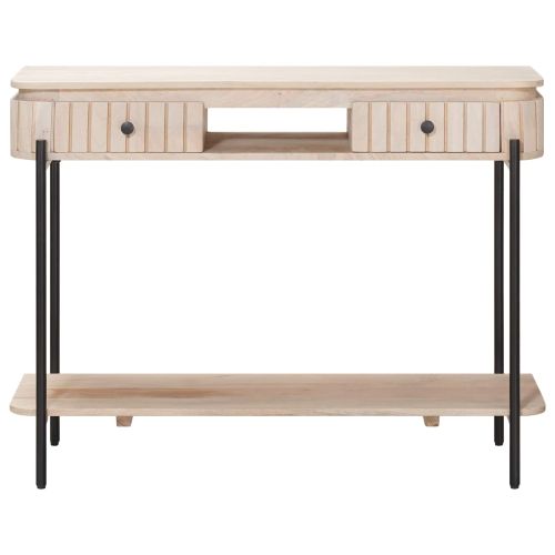 Ръчно изработена масичка Бяло 100 x 30 x 76 см
