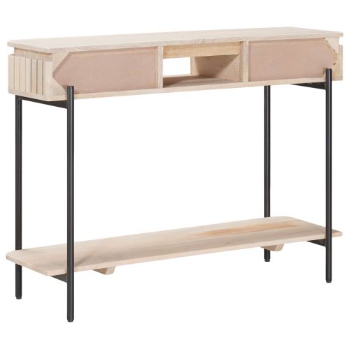 Ръчно изработена масичка Бяло 100 x 30 x 76 см