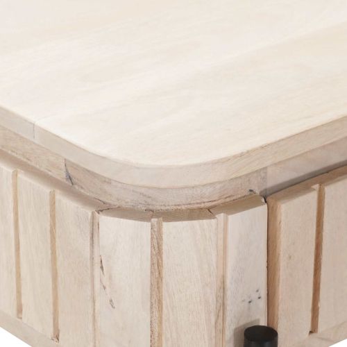 Ръчно изработена масичка Бяло 100 x 30 x 76 см