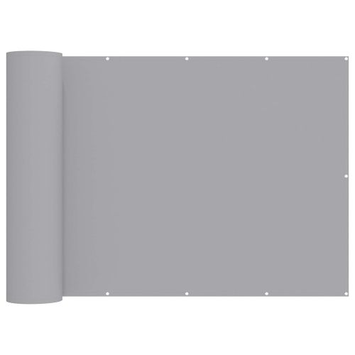 Прозорец за балкон 180 x 1000 cm Тъкан с PU покритие Светлосиво