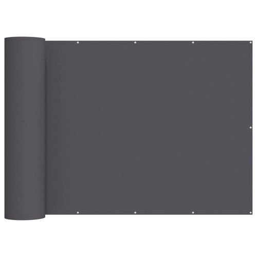 Прозорец за балкон 200 x 400 cm Тъкан с PU покритие Антрацит