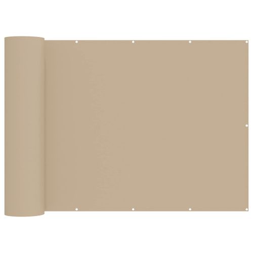 Прозорец за балкон 200 x 200 cm Тъкан с PU покритие Бежово