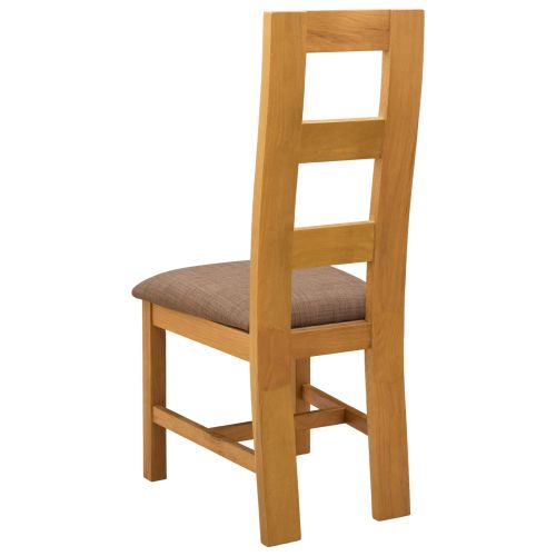 Трапезен стол 2 pcs Масивен дъб Сиво 45 x 51 x 105 см