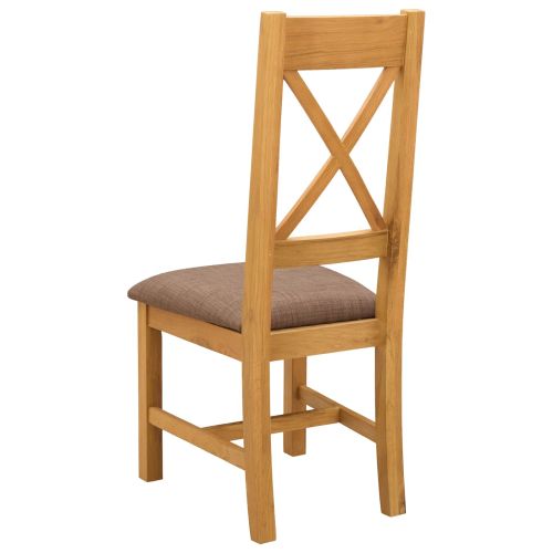 Трапезен стол 2 pcs Масивен дъб Сиво 45 x 54 x 105 см