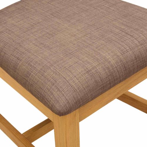 Трапезен стол 2 pcs Масивен дъб Сиво 45 x 54 x 105 см
