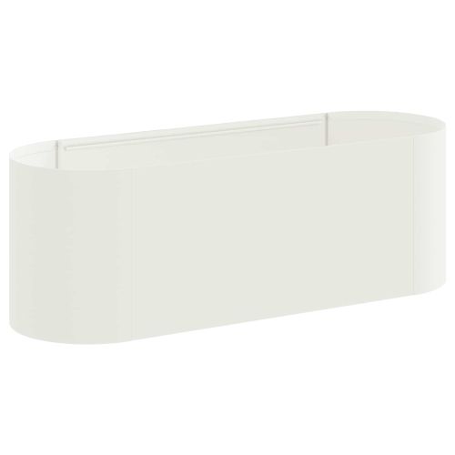 Вдигната леха за градина Бяло 120 x 40 x 40 см