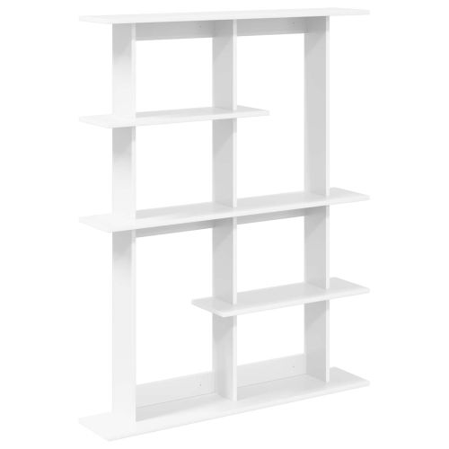 Единица за рафтове на стена Бяло 102 x 20 x 130 см