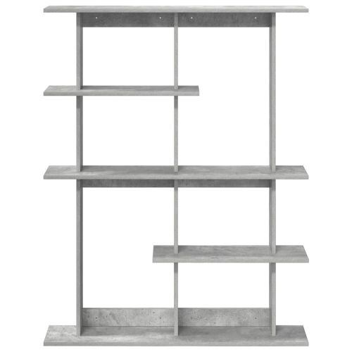 Единица за рафтове на стена Сиво 102 x 20 x 130 см