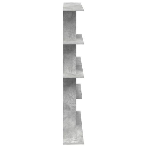 Единица за рафтове на стена Сиво 102 x 20 x 130 см