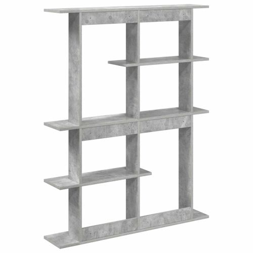 Единица за рафтове на стена Сиво 102 x 20 x 130 см