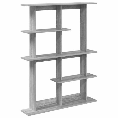 Единица за рафтове на стена Сиво 102 x 20 x 130 см