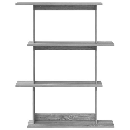 Единица за рафтове на стена Сиво 100 x 20 x 126 см