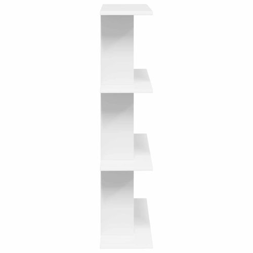 Стенен рафт Монтиране на стена Бяло 56 x 20 x 90 см