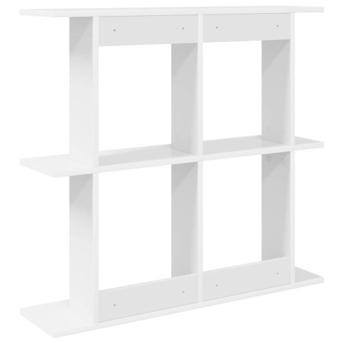 Стенен рафт Монтиране на стена Бяло 80 x 20 x 75 см