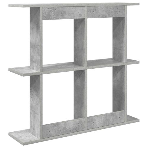 Стенен рафт Монтиране на стена Сиво 100 x 20 x 75 см