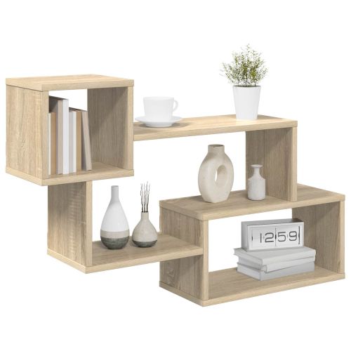 Плаващ рафт Монтиране на стена Кафяво 87 x 20 x 55 см