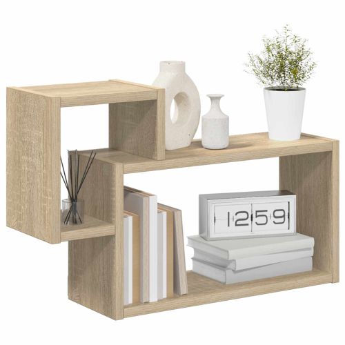 Стенен рафт Монтиране на стена Кафяво 55 x 15 x 35 см