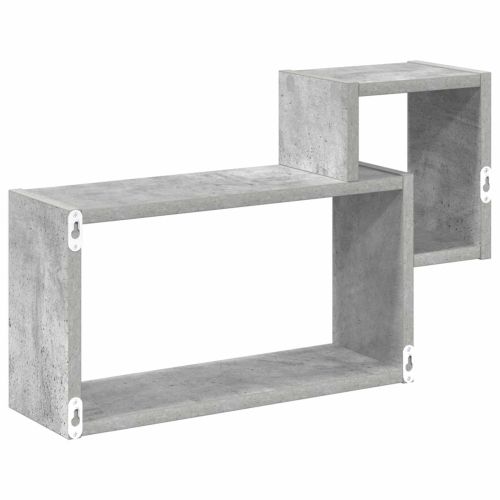 Стенен рафт Монтиране на стена Сиво 55 x 15 x 35 см