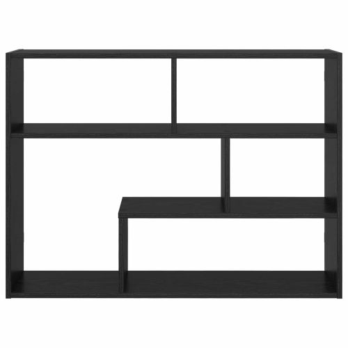 Стенен рафт Монтиране на стена Черно 95 x 20 x 69,5 см