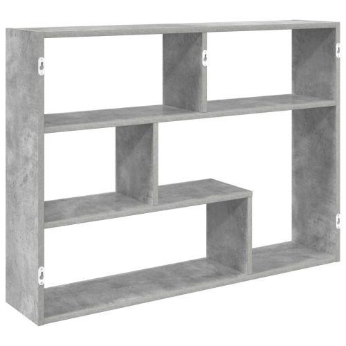 Стенен рафт Монтиране на стена Сиво 95 x 20 x 69,5 см