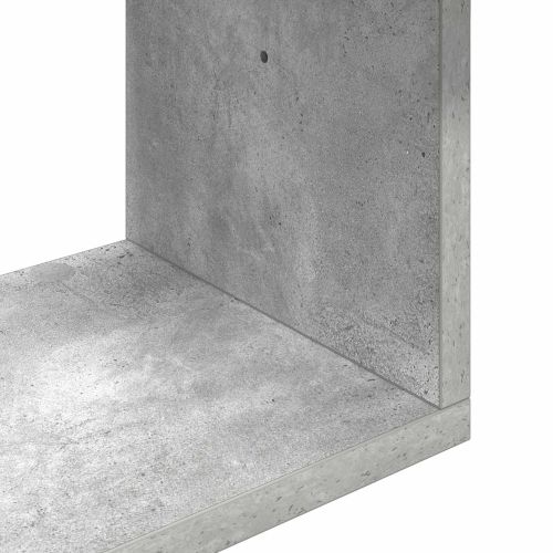 Стенен рафт Монтиране на стена Сиво 95 x 20 x 69,5 см