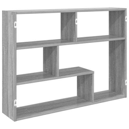 Стенен рафт Монтиране на стена Сиво 95 x 20 x 69,5 см