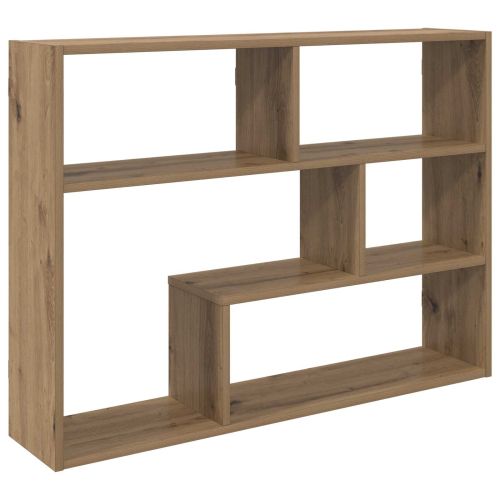 Стенен рафт Монтиране на стена Кафяво 95 x 20 x 69,5 см
