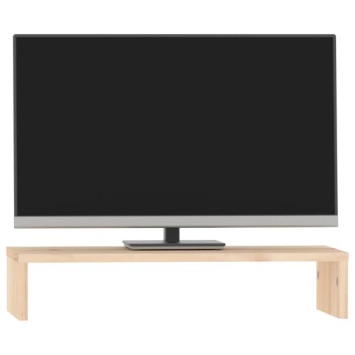 Поставка за монитор, 50x27x10 см, бор масив