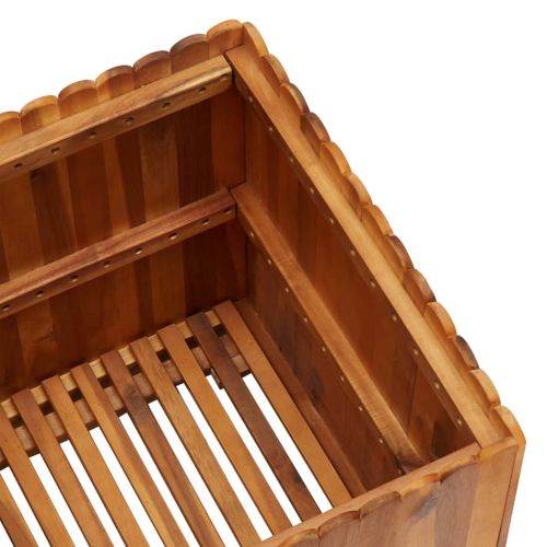 Градинска повдигната леха, 50x50x50 см, акациево дърво масив
