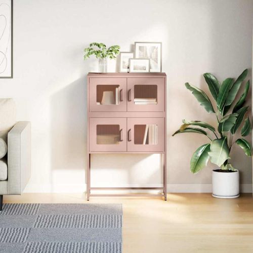Висока дъска Pink 68x39x107 cm Стомана