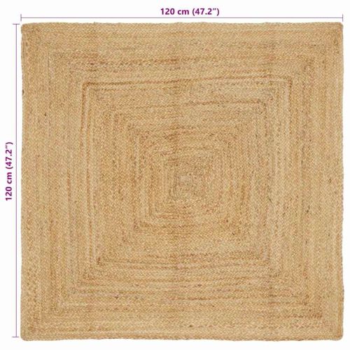 Килими за помещение Натурално 120 x 120 cm юта