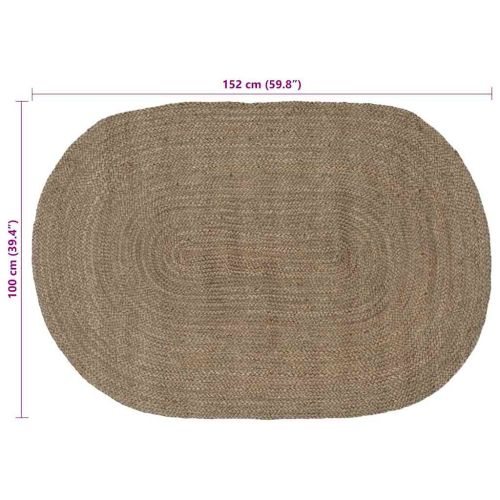 Килими за помещение Сиво 100 x 152 см юта