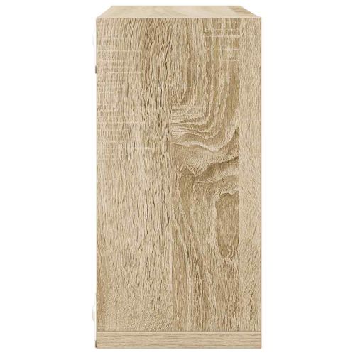 Стенни кубични рафтове, 6 бр, дъб сонома, 30x15x30 см