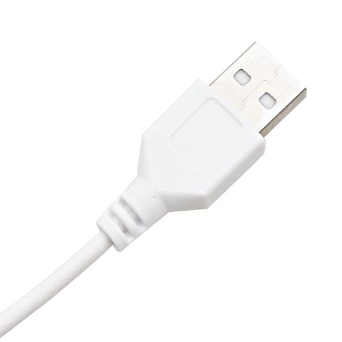 Тоалетка с LED, бял гланц, 60x40x140 см