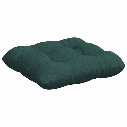 Възглавници за седалки 4 pcs Тъмен зелен 45 x 45 x 12 см