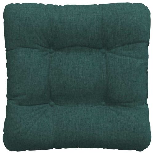 Възглавници за седалки 4 pcs Тъмен зелен 45 x 45 x 12 см