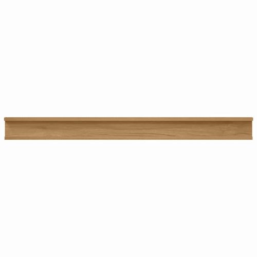 Стенен рафт с рафт 2 pcs Кафяво 100 x 9 x 3 cm Инженерно дърво