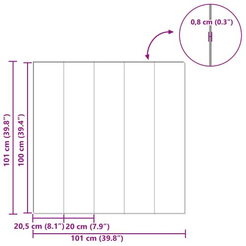 Ламинатно Плочно 5 pcs Светло бежово 101 x 20 x 0,8 см