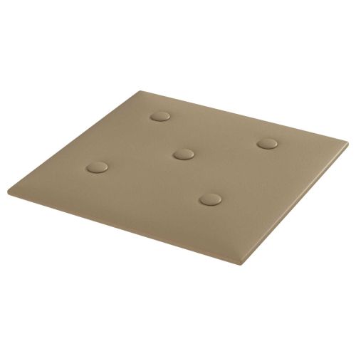 Стенно табло за легло 12 pcs Капучино 30 x 30 cm Изкуствена