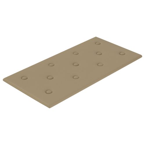Стенно табло за легло 12 pcs Капучино 60 x 30 cm Изкуствена
