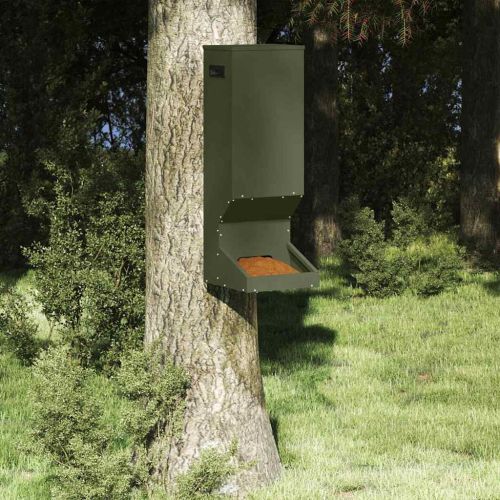 С feeder за елени Маслинено зелено 28 x 30 x 80 см