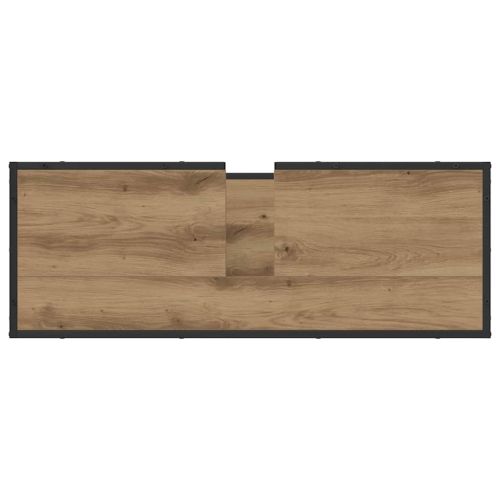 Шкаф за баня със съхранение Дъб 90 x 33 x 60 см Инженерно дърво