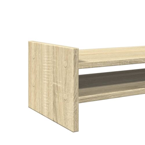 Поставка за монитор, дъб сонома, 100x27x20 см, инженерно дърво
