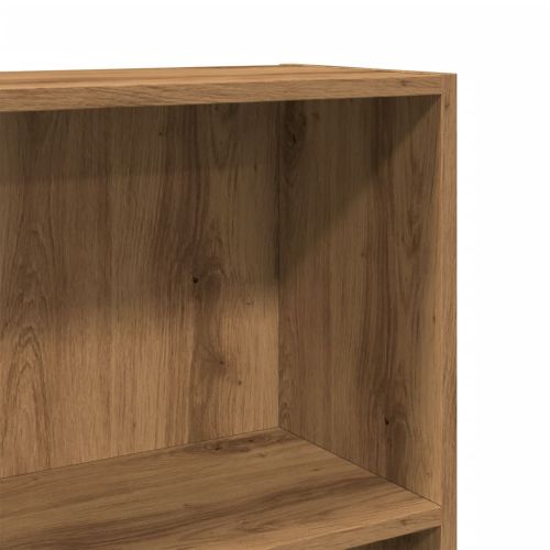 Библиотека, дъб артизан, 60x24x109 см, инженерно дърво