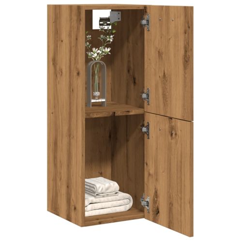 Висящ шкаф за баня Artisan Oak 30x30x80 cm Инженерна дървесина