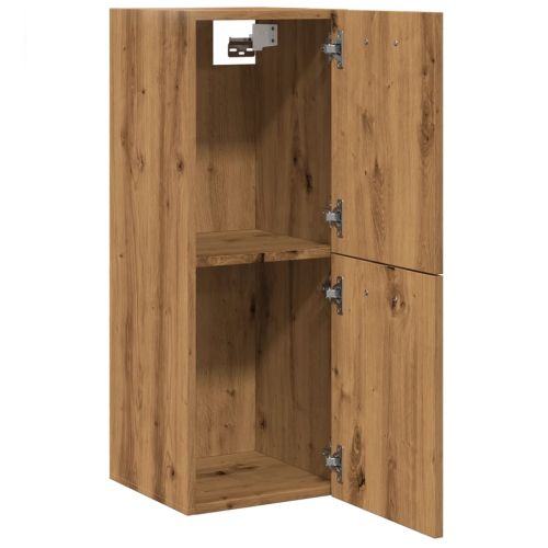 Висящ шкаф за баня Artisan Oak 30x30x80 cm Инженерна дървесина