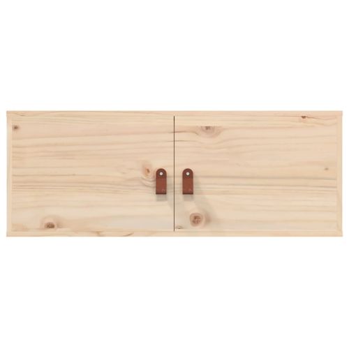 Стенни шкафове, 2 бр, 80x30x30 см, бор масив