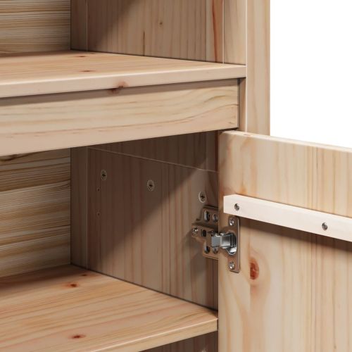 Висок шкаф, 80x35x154 см, борово дърво масив