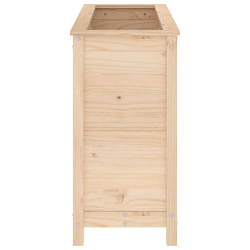 Градинско повдигнато легло, 119,5x40x78 см, бор масив