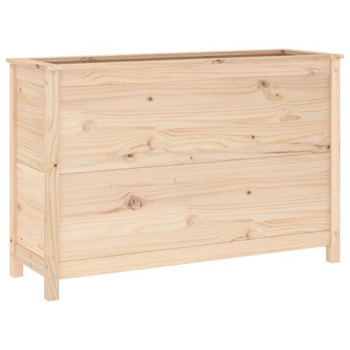 Градинско повдигнато легло, 119,5x40x78 см, бор масив